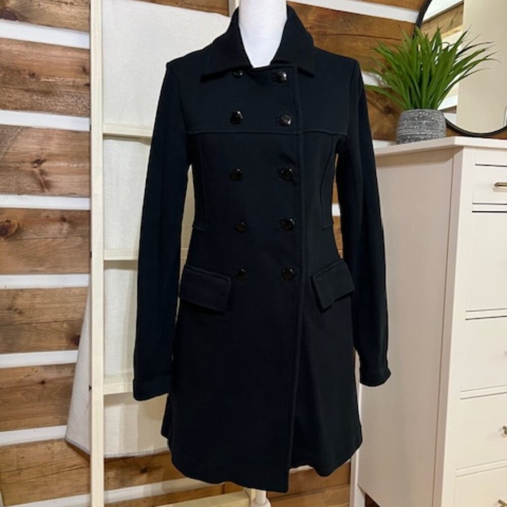 Banana Republic Women's Top Coat, size Small, Black